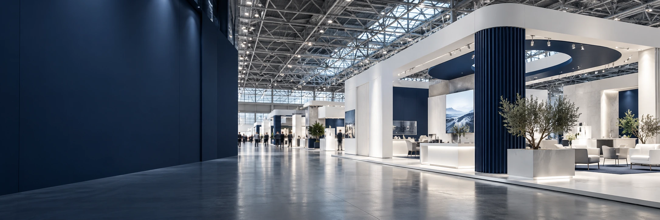 现代展览空间概念效果图